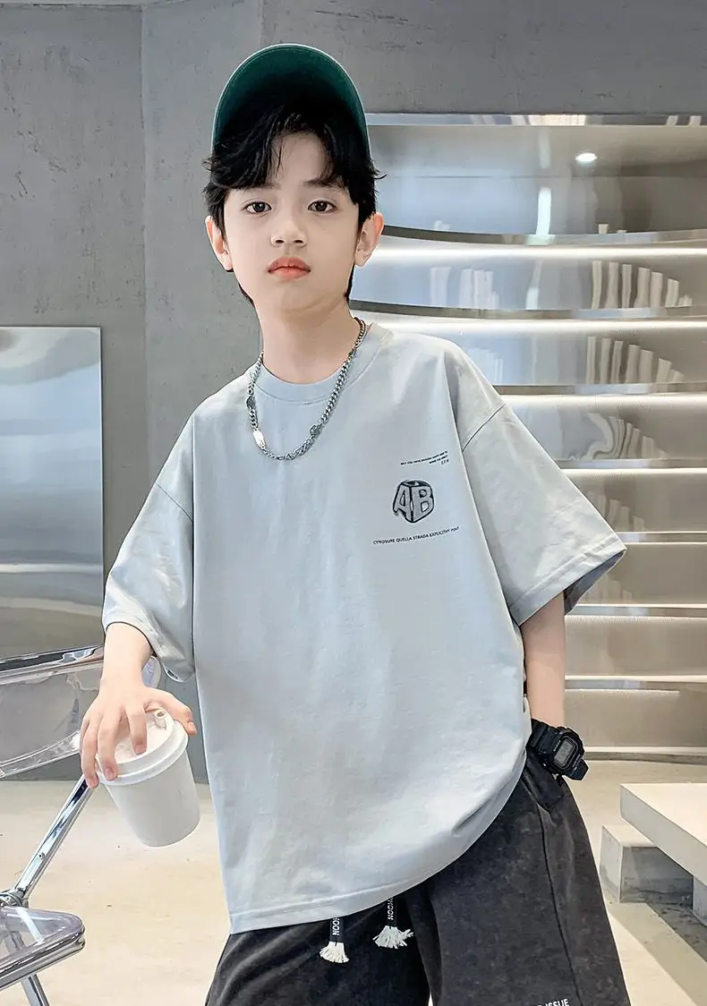 Boys Half Sleeve Printed T-Shirt Light Green Mid Size — feature 12