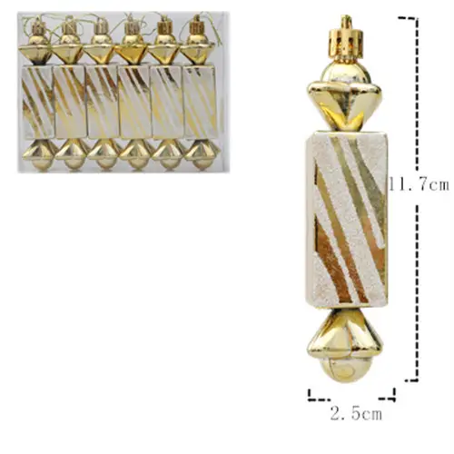 Red Square Electroplating Christmas Candy Gift Box 6 Pcs — feature 3
