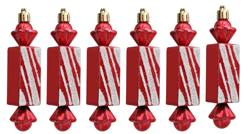 Red Square Electroplating Christmas Candy Gift Box 6 Pcs — feature 8