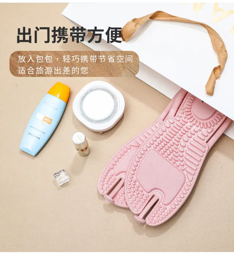 EVA Foldable Travel Flip Flops White Plus Size — feature 7