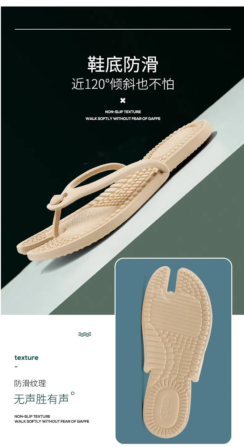 EVA Foldable Travel Flip Flops White Plus Size — feature 9