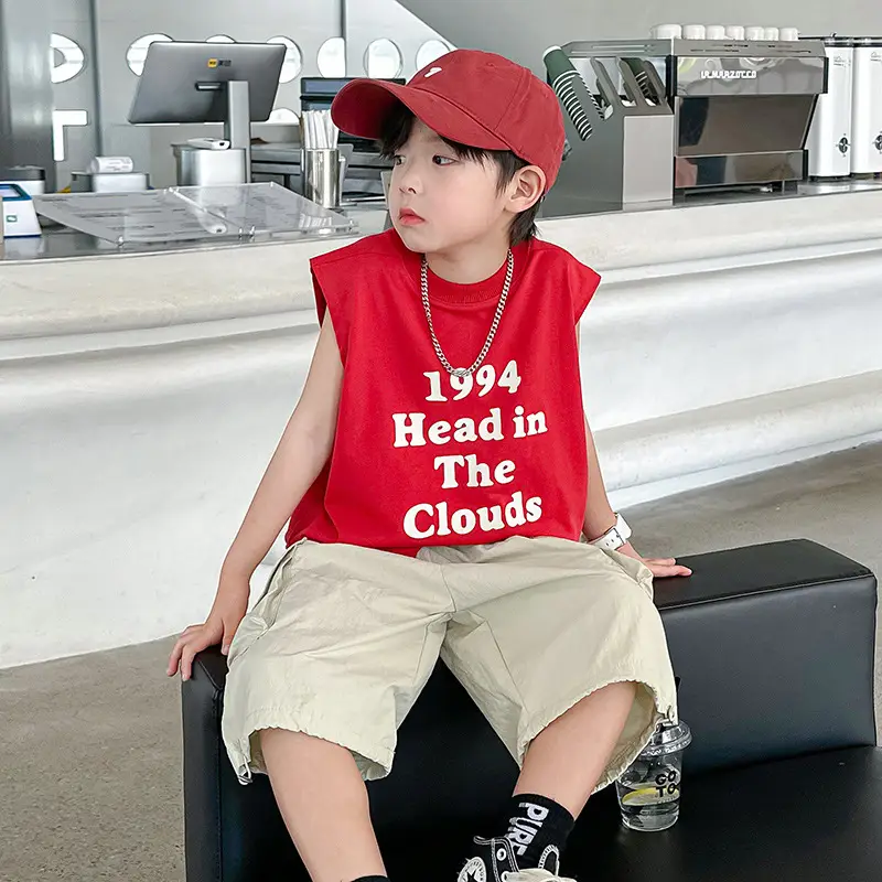 Trendy 1994 Headin' The Clouds Sleeveless T-Shirt for Boys