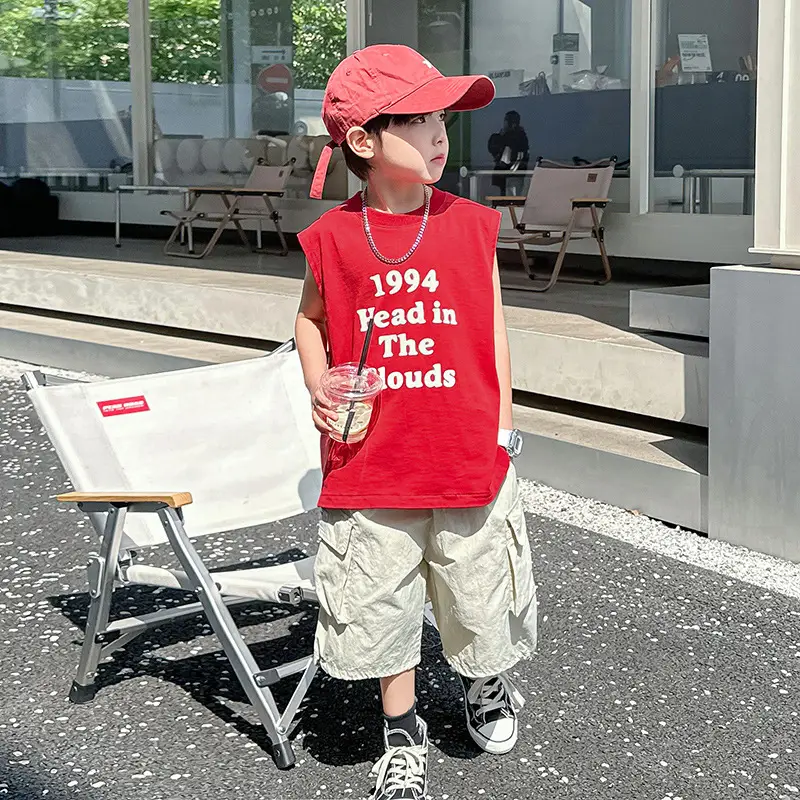 Trendy 1994 Headin' The Clouds Sleeveless T-Shirt for Boys