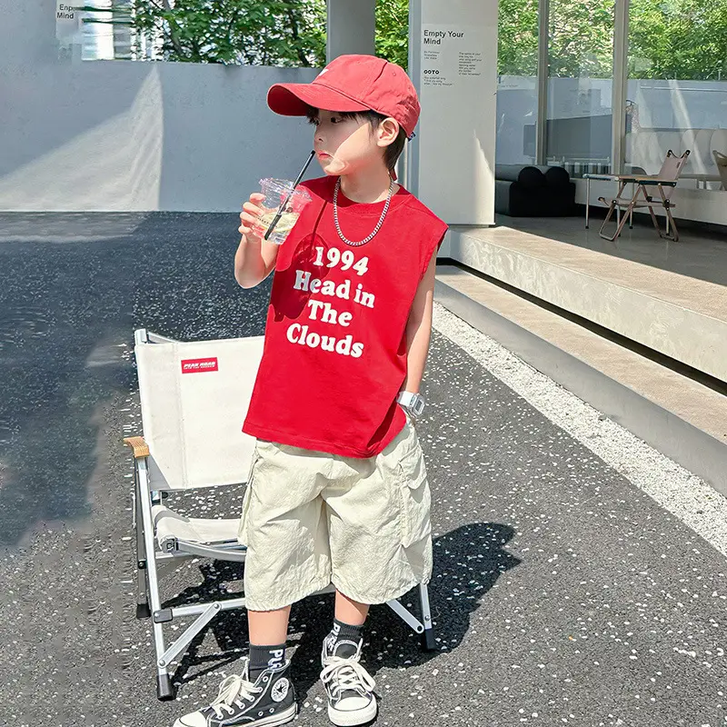 Trendy 1994 Headin' The Clouds Sleeveless T-Shirt for Boys