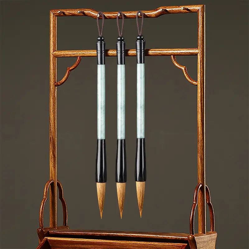 Jade Calligraphy Brush Set Four Treasures for Students - Image 3