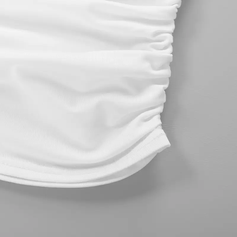 White Cross-Border Women's Crop Top T-Shirt Spring Autumn Ins — feature 50