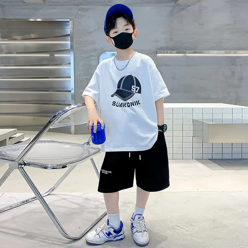 Boys White NBA Graphic T-Shirt Medium Summer Wear - Image 5