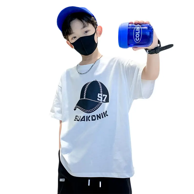 Boys White NBA Graphic T-Shirt Medium Summer Wear - Image 6