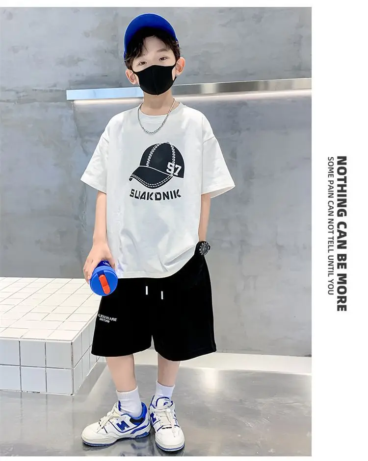 Boys White NBA Graphic T-Shirt Medium Summer Wear — feature 12