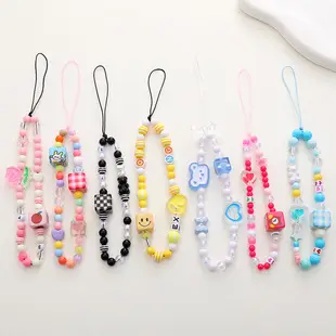 Crystal Tulip Mobile Phone Chain Pink Anti-Lost Wrist Band — feature 1