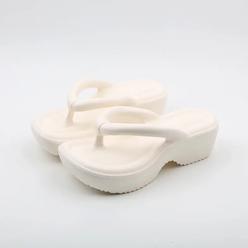 Women EVA Flip Flops Black Thick Bottom