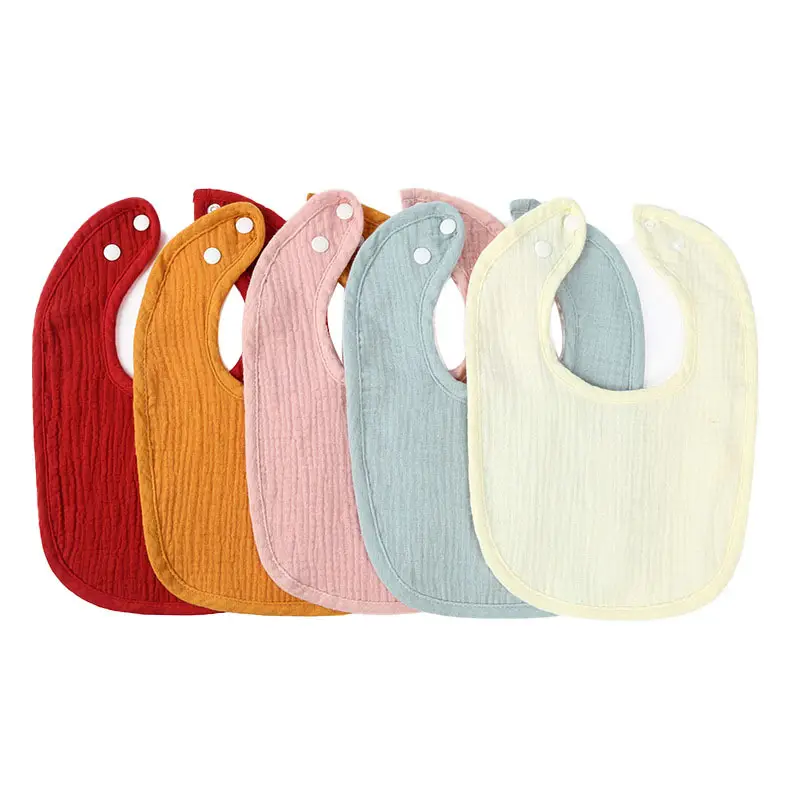 Green U-Shape Pure Cotton Baby Bib for Kids