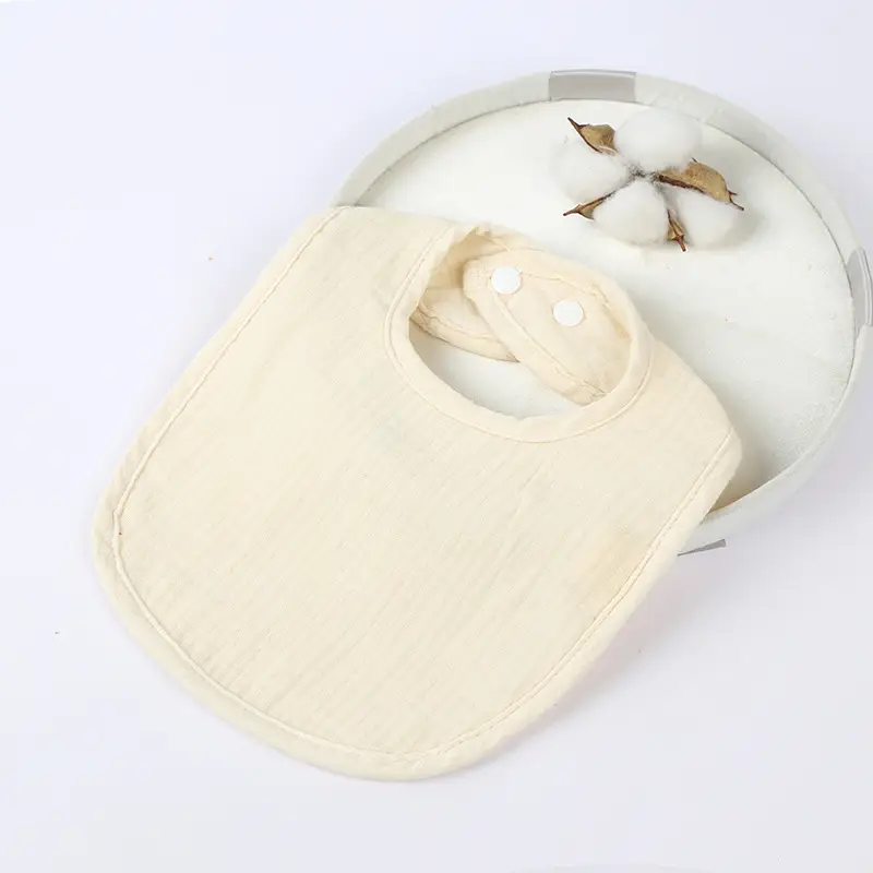 Green U-Shape Pure Cotton Baby Bib for Kids