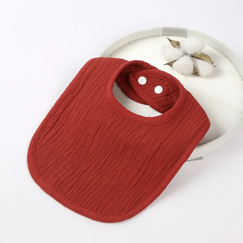 Green U-Shape Pure Cotton Baby Bib for Kids
