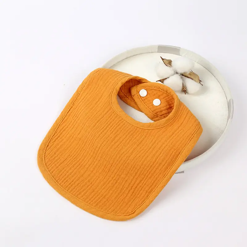 Green U-Shape Pure Cotton Baby Bib for Kids