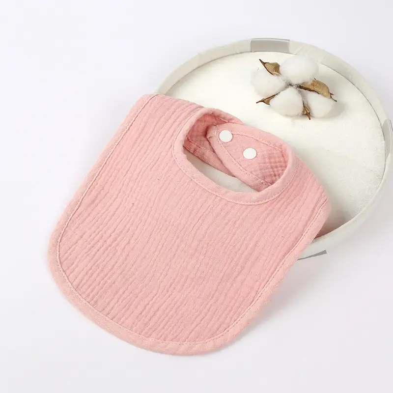 Green U-Shape Pure Cotton Baby Bib for Kids