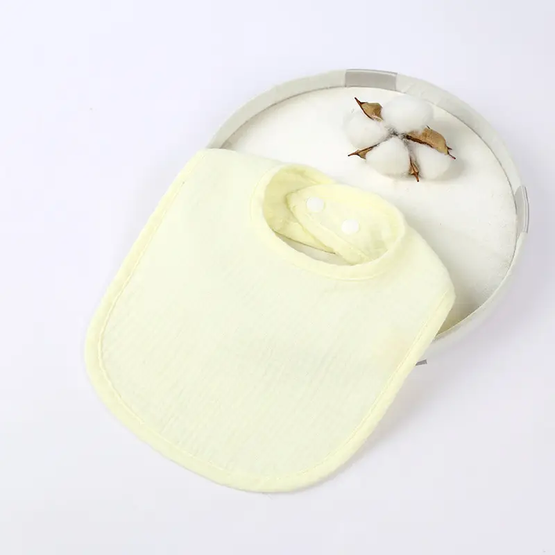 Green U-Shape Pure Cotton Baby Bib for Kids