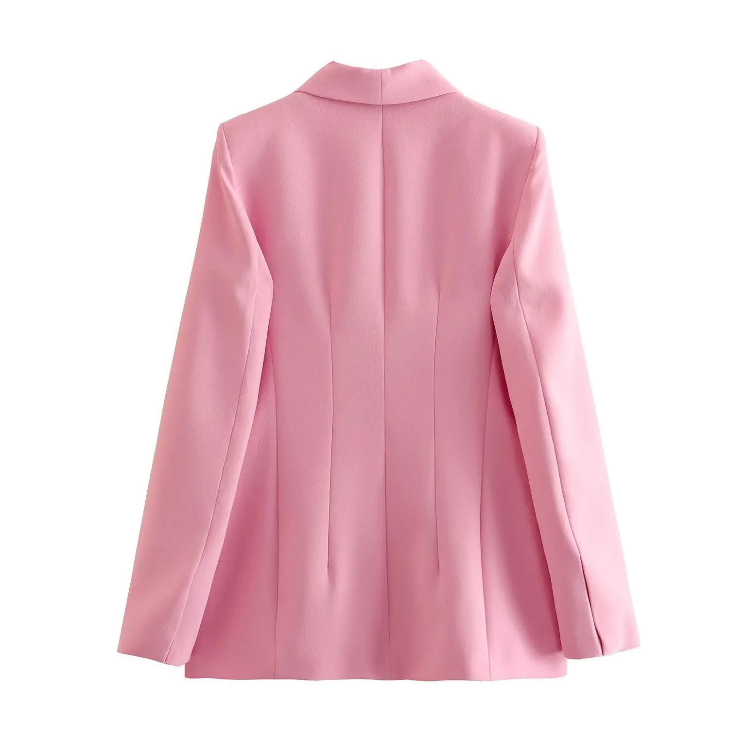 Pink High Waist Loose Pants Suit 2729187 — feature 8