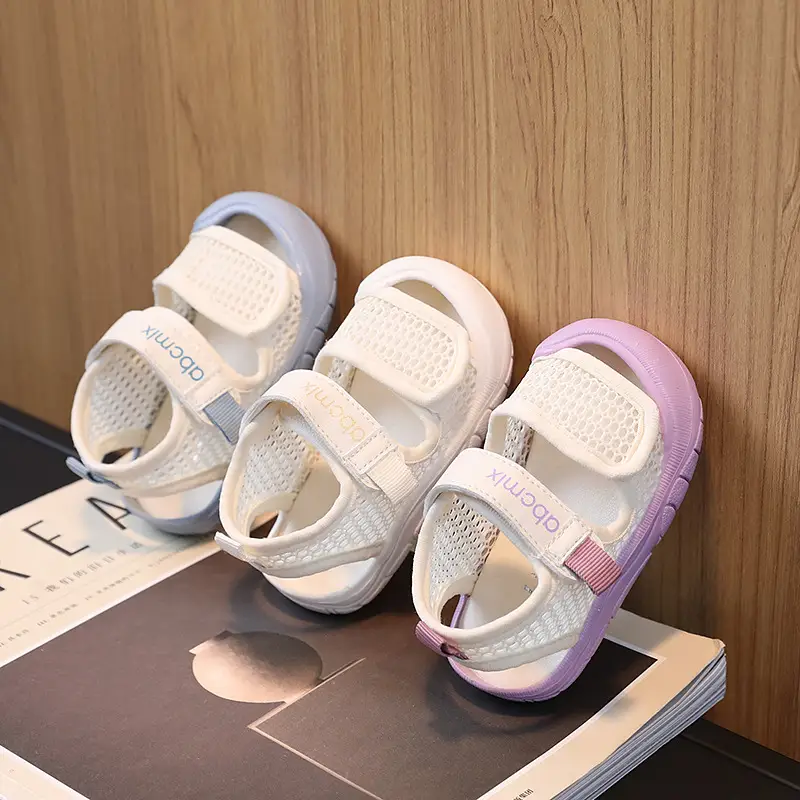 Baby Sandals Pink White 2026 Summer Toddler Shoes