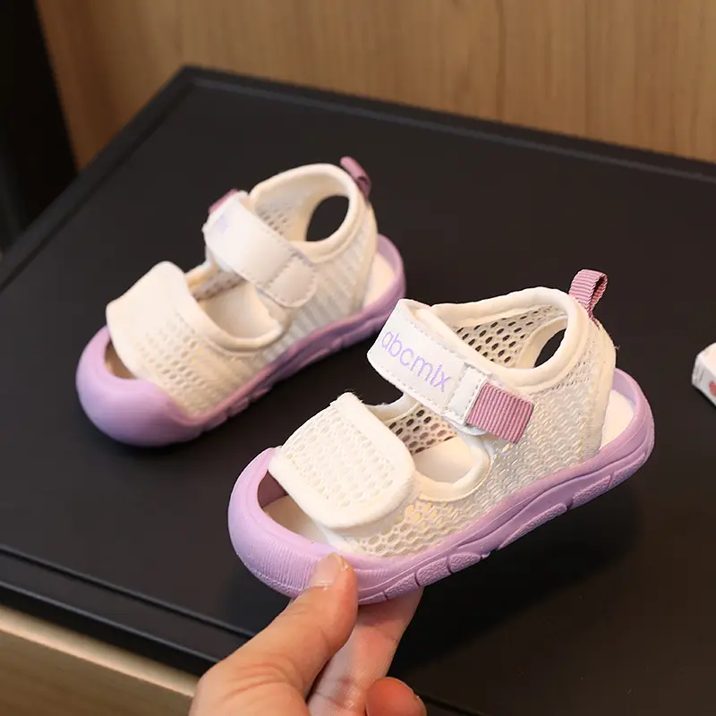 Baby Sandals Pink White 2026 Summer Toddler Shoes