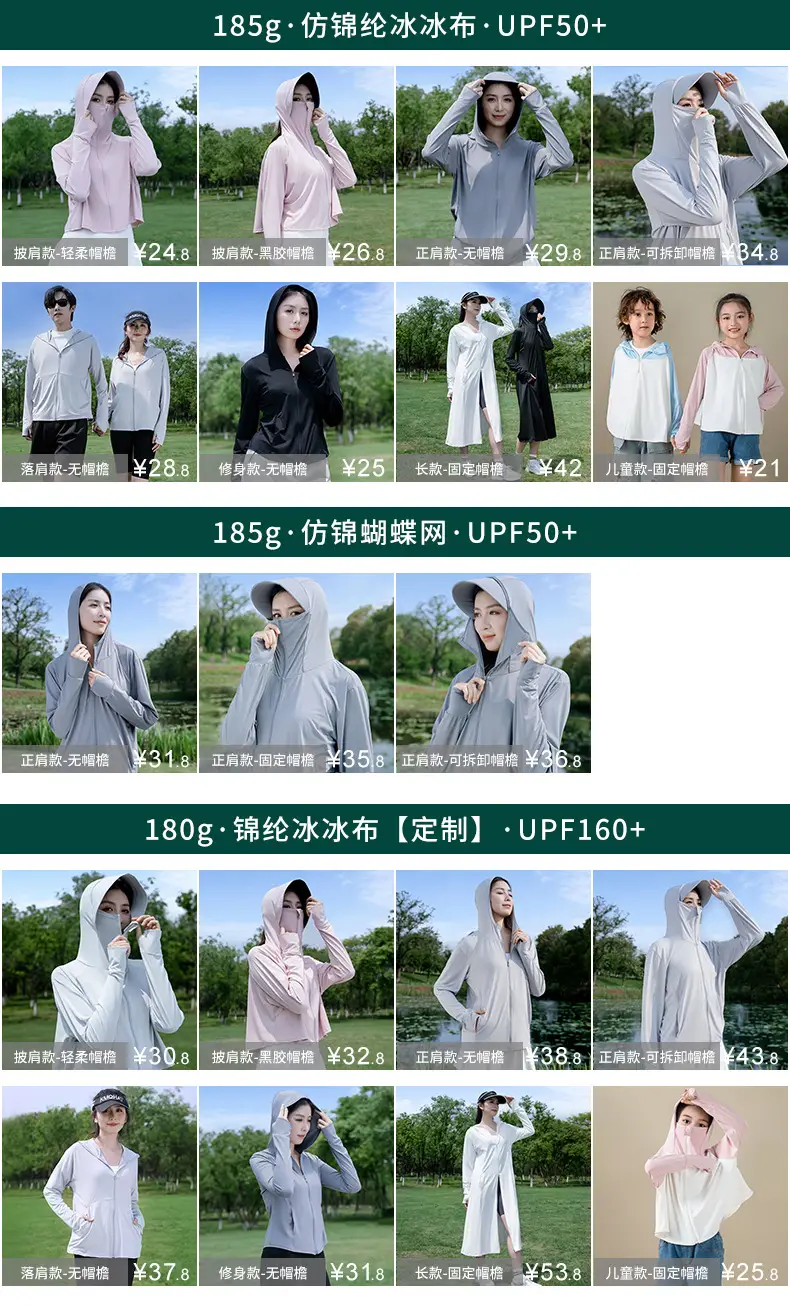 Women's Light Gray Sun Protection Hoodie with UV Protection — feature 1
