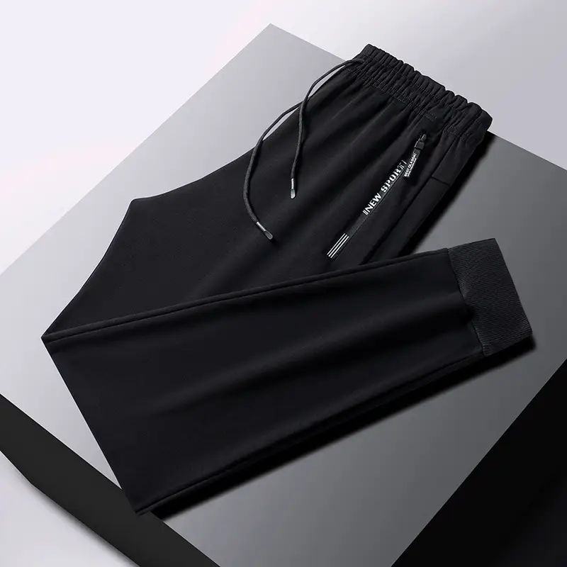 Men's 360° Warm Sweatpants Black Plus Size - Image 11