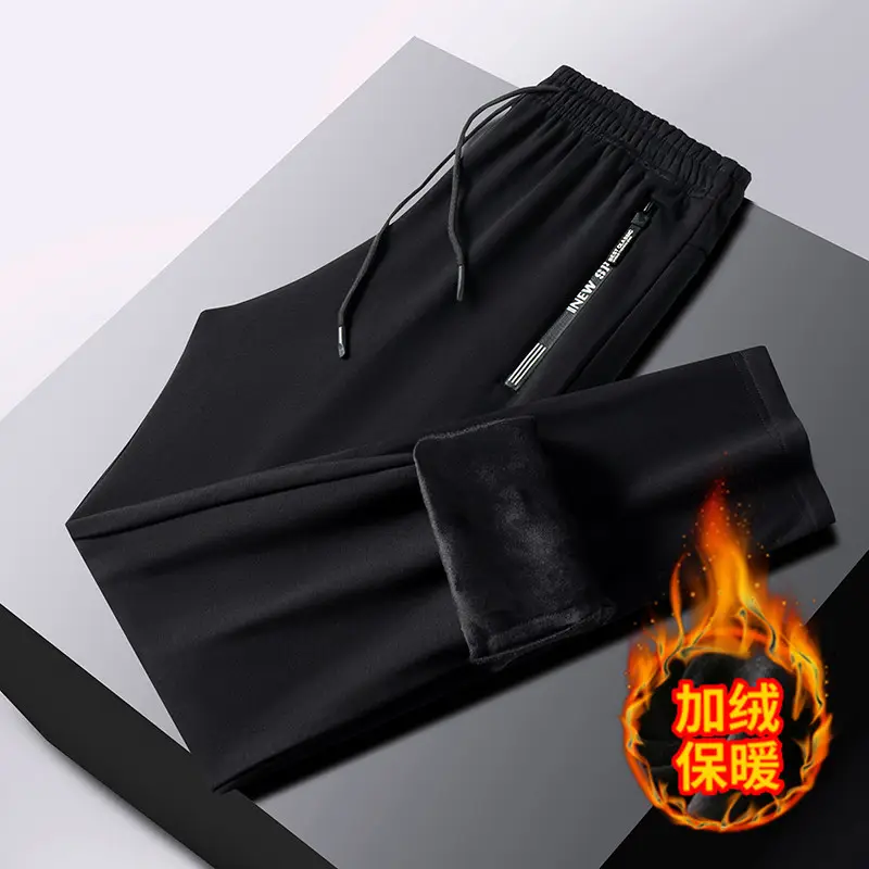 Men's 360° Warm Sweatpants Black Plus Size - Image 7