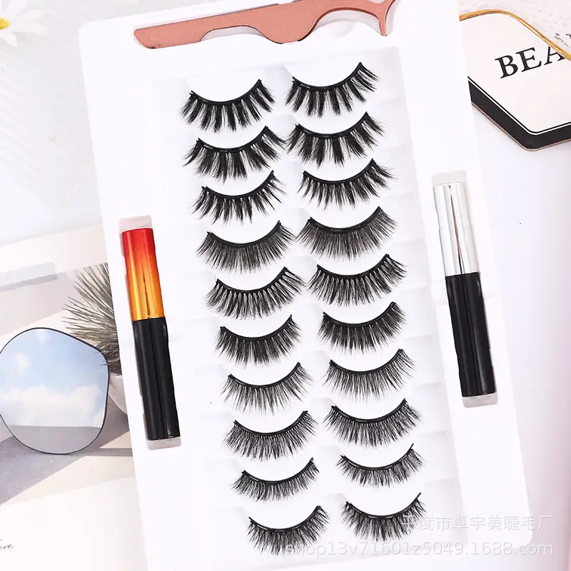 Magnetic Suction False Eyelashes Set for Women