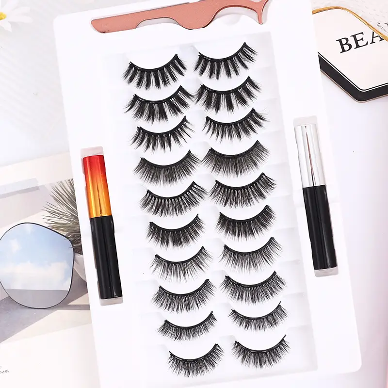 Magnetic Suction False Eyelashes Set for Women