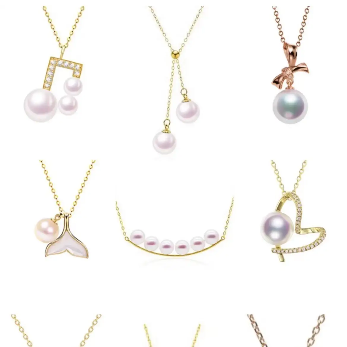 Pearl Rings Set with Gold Plated Design - Image 4