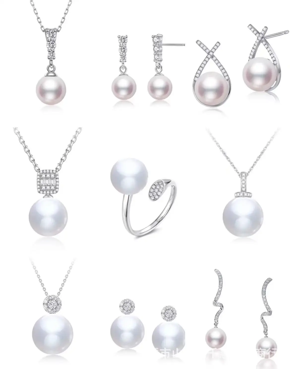 Pearl Rings Set with Gold Plated Design — feature 3