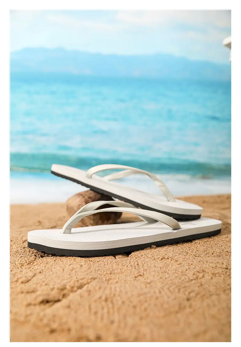 Men's Black Non-Slip Beach Flip Flops — feature 15
