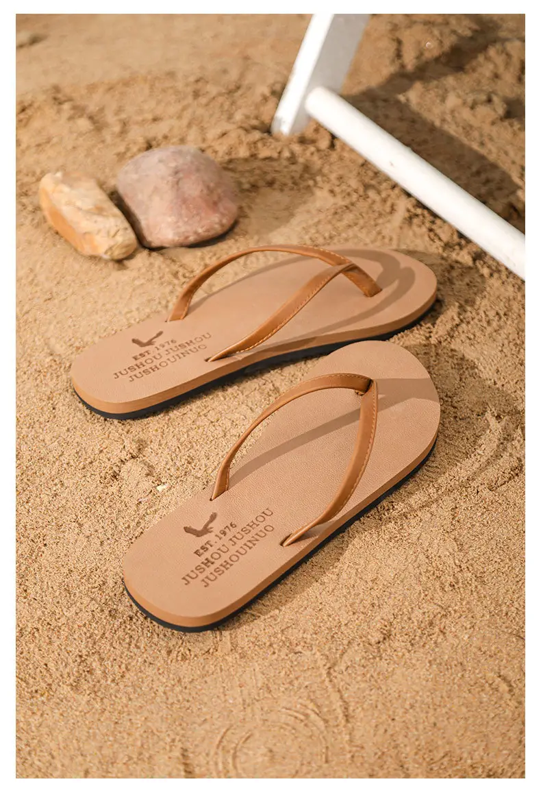 Men's Black Non-Slip Beach Flip Flops — feature 23