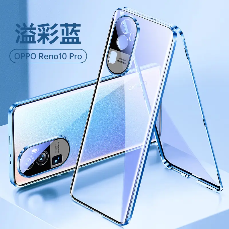 Magnetic Glass Phone Case for OPPO Reno10 - Image 2