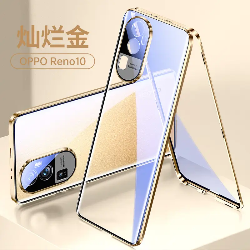 Magnetic Glass Phone Case for OPPO Reno10 - Image 3