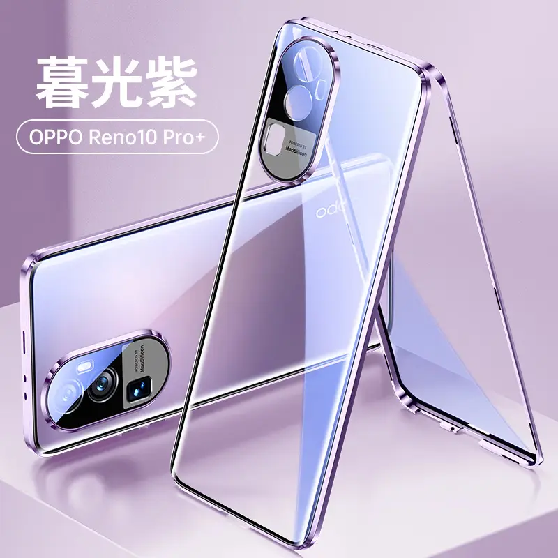 Magnetic Glass Phone Case for OPPO Reno10 - Image 4