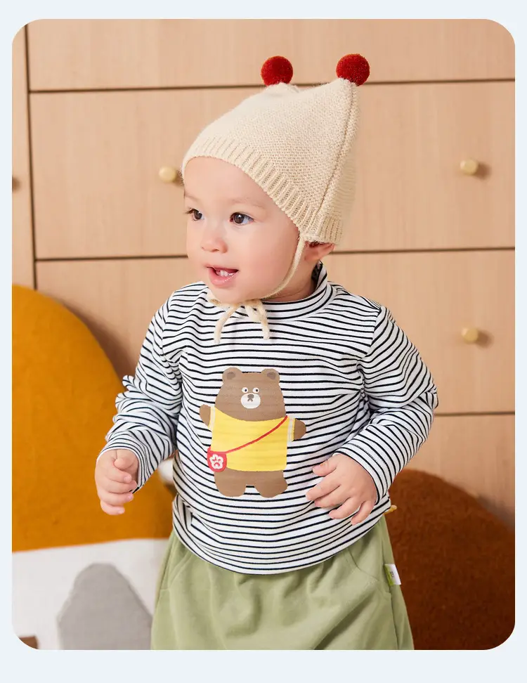 Baby Long Sleeve T-Shirt Striped Cotton Spring Autumn New Boys — feature 25