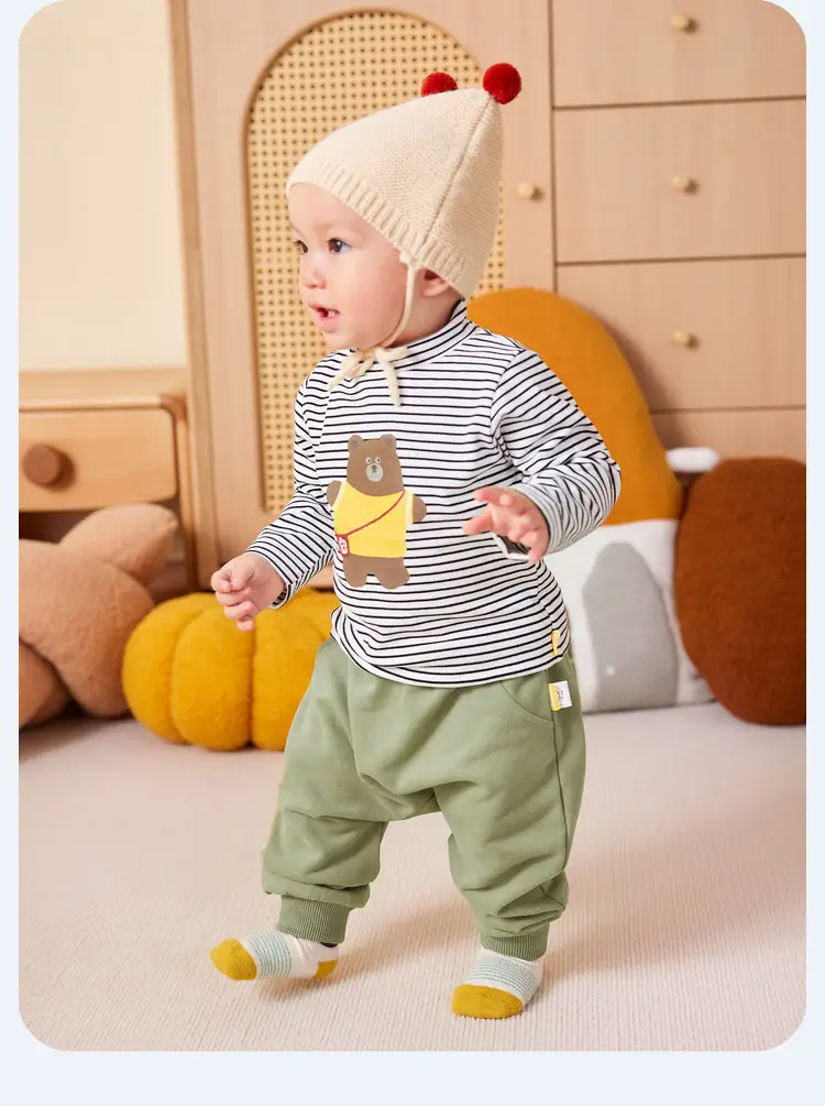Baby Long Sleeve T-Shirt Striped Cotton Spring Autumn New Boys — feature 26