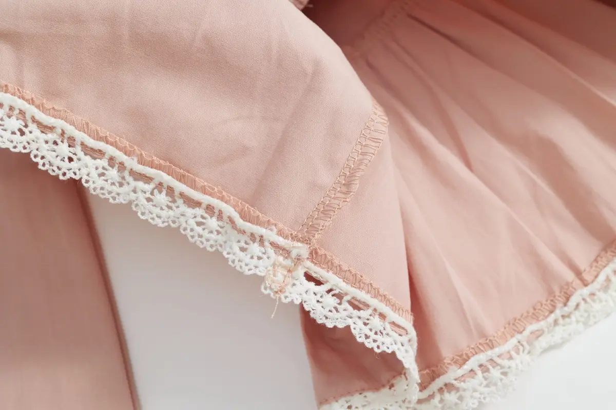 South Korea Girls Sweet Pink 2-Piece Suit Baby Lace Sleeveless — feature 18