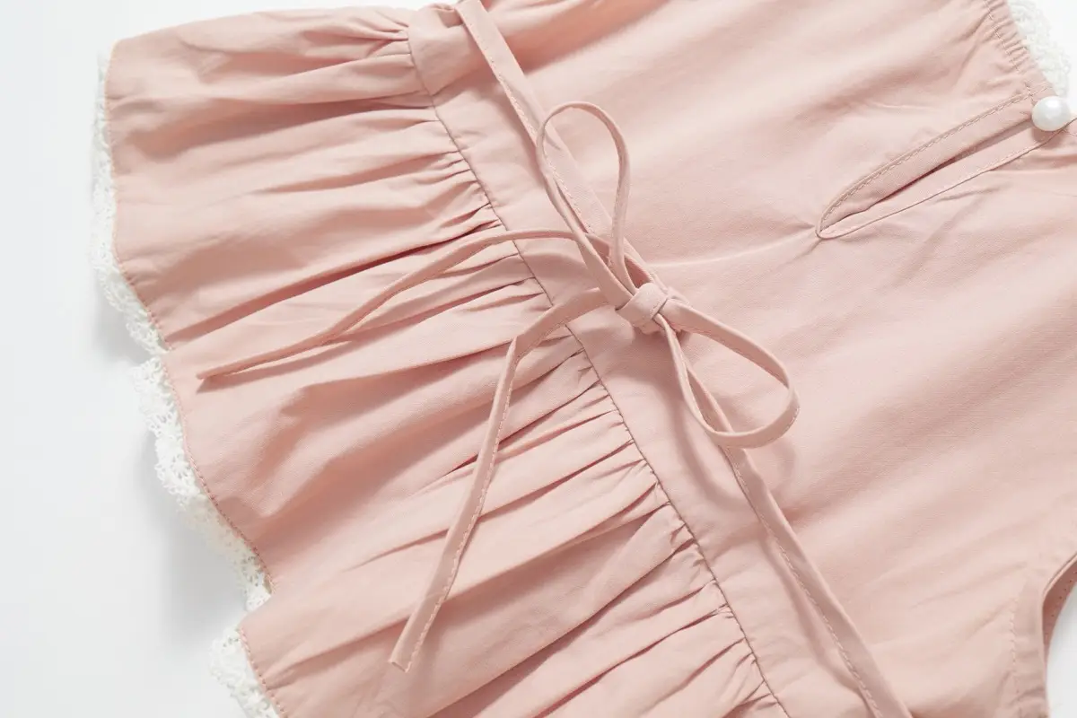 South Korea Girls Sweet Pink 2-Piece Suit Baby Lace Sleeveless — feature 20