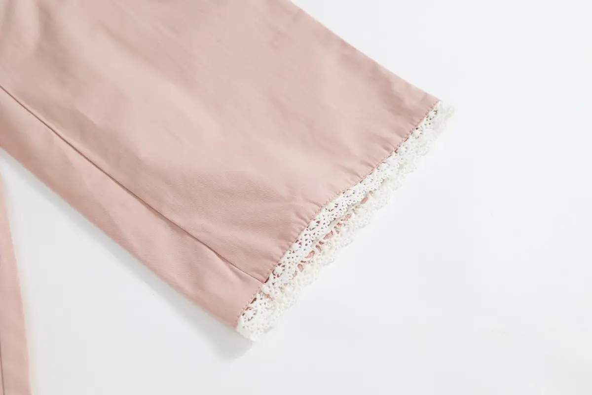 South Korea Girls Sweet Pink 2-Piece Suit Baby Lace Sleeveless — feature 22