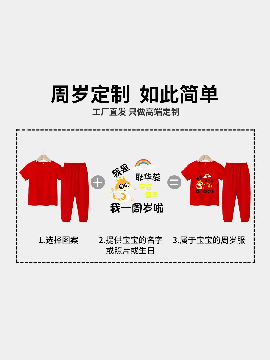 Red Baby Suit for Boys 1 Year Old Short Sleeve Trousers - Image 16