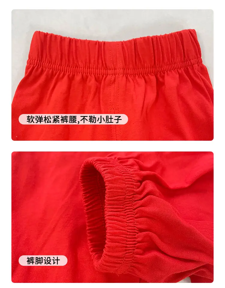Red Baby Suit for Boys 1 Year Old Short Sleeve Trousers — feature 17
