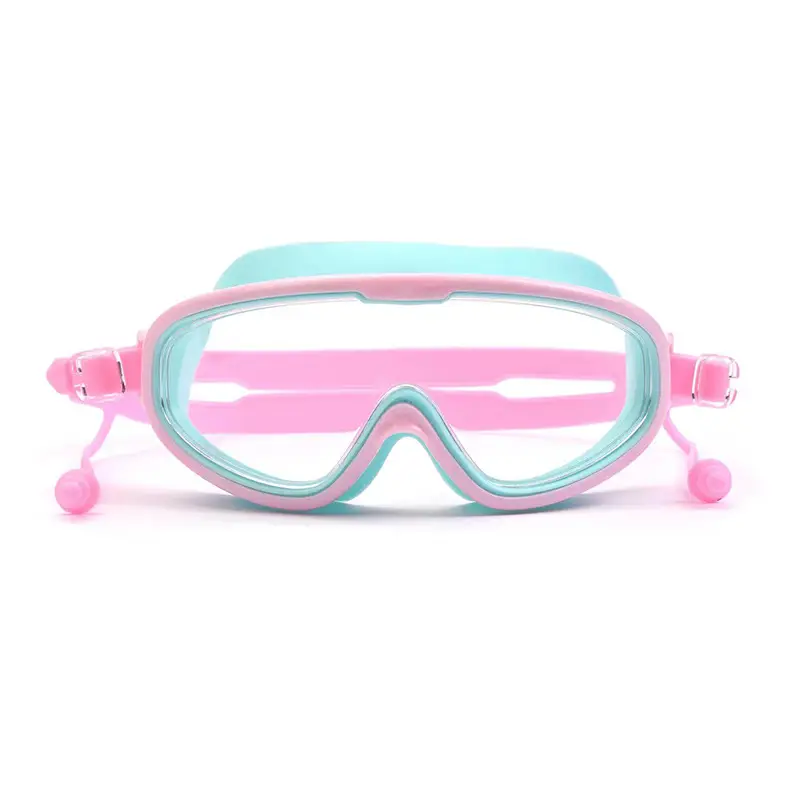 Children's Swimming Goggles Waterproof and Anti-Fog Boys and Girls Swimming Glasses Girls Large Frame Goggles Set Wholesale Large Mirror