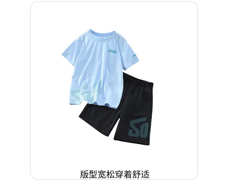 Children's White Black Shorts Set 2025 Summer — feature 14