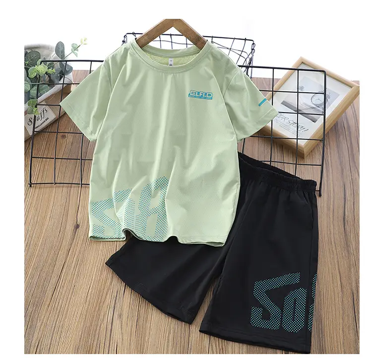 Children's White Black Shorts Set 2025 Summer — feature 17