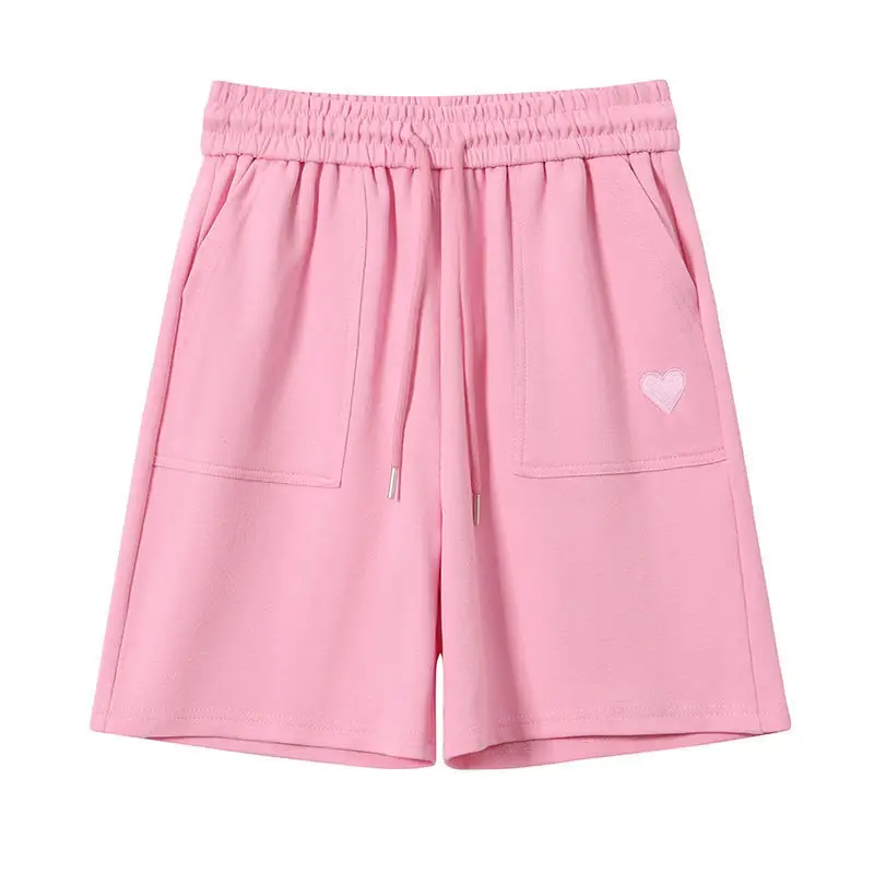 Pink Heart Print Girls Shorts Summer 2025 - Image 6