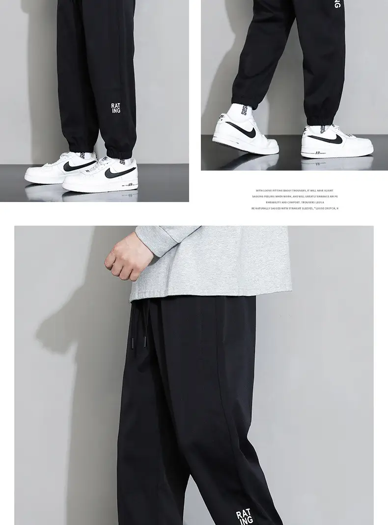 NASA Joint Sweatpants Men Grey Spring Autumn Casual Pants — feature 10