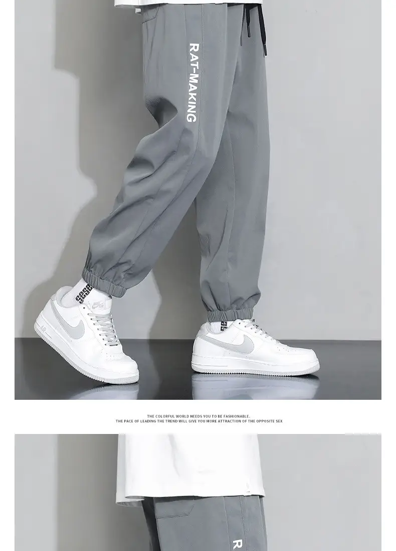 NASA Joint Sweatpants Men Grey Spring Autumn Casual Pants — feature 14