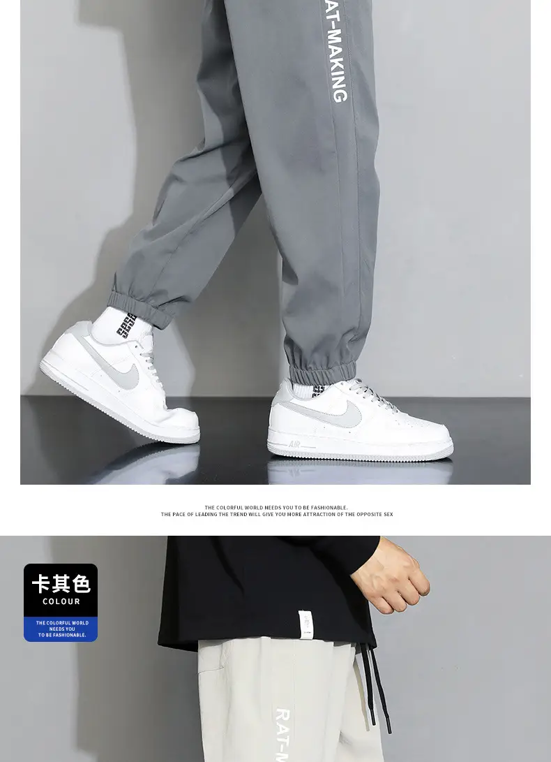 NASA Joint Sweatpants Men Grey Spring Autumn Casual Pants — feature 15